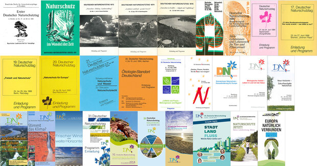 Collage DNT-Programme Collage 1957-2024